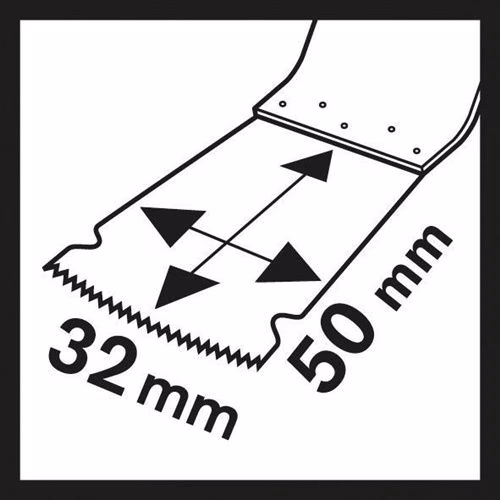 Piktogramm 4131196 Tauchsägeblatt AIZ 32 EPC Breite 32 mm Eintauchtiefe 50 mm Starlock 2608661637 1er Pack BOSCH
