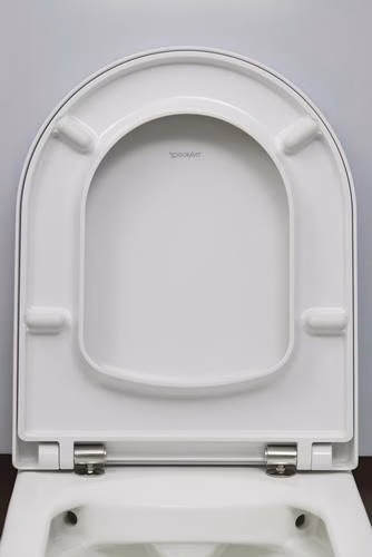Detailbild 4042993 Duravit Wand-WC-Set ME by Starck, rimless, Durafix Tiefspüler, weiß, inklusive WC-Sitz mit Absenkautomatik