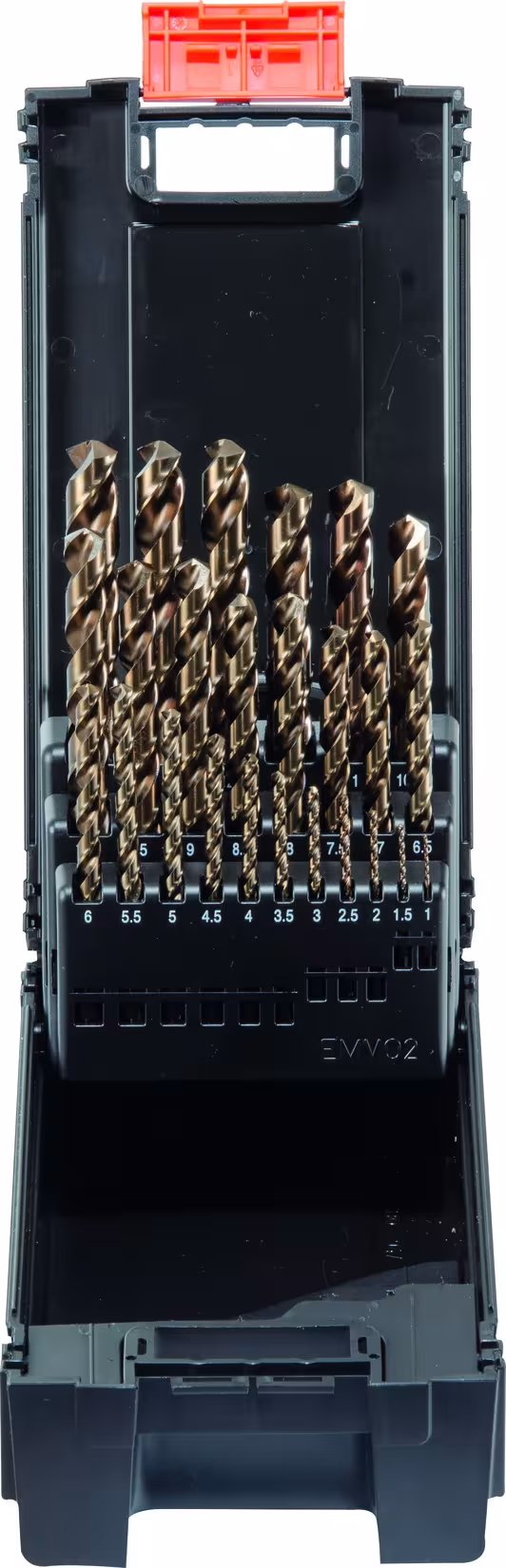 Kunststoff Kassette DIN 338 Typ SN 25-tlg. 1 - 13 mm/0,5 stgd. von der Marke PROJAHN Kunststoff Kassette DIN 338 Typ SN 25-tlg. 1 - 13 mm/0,5 stgd. aus der Kategorie Bohrer mit der Artikelnummer 60022