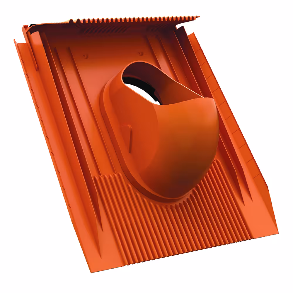 Venduct universelle Grundplatte DN 110 lange Schürze Ausführung Farbe: Rot (Klöber Standardfarbe) mit der GTIN 4027822807163 Venduct universelle Grundplatte DN 110 rot, lange Schürze von Klöber mit der Artikelnr. KE0530-3-0100