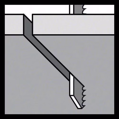 Lame de scie sauteuse T 101 BIF Longueur totale 83 mm Pas de la denture 1,7 mm BIM 5 pièces / carte BOSCH