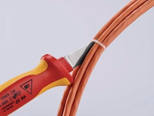 Kabelmesser Länge 190mm Klingen-Länge 50mm VDE67g Mehrkomponentengriff KNIPEX
