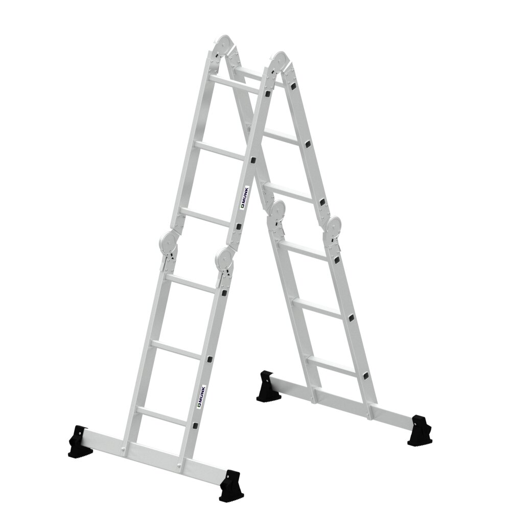 Munk 4-delige multifunctionele ladder met Nivello® dwarsbalk, uit de categorie multifunctionele ladders, artikelnummer 031312