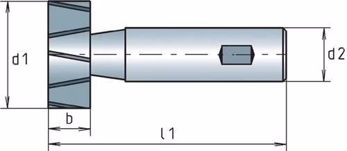 Schlitzfräser DIN 850D TypN Durchmesser 4,5mm HSS-Co Zähne 6 Länge 1mm MAYKESTAG