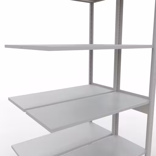 Zusatzbild des Artikels Anbauregal, Doppelregal, Fachbodenregal Stecksystem MULTIplus150, 2500 x 1000 x (2x400) mm (HxBxT), 2x6 Fachböden, Längenriegel, RAL 7035 lichtgrau Zusatzbild des Artikels Anbauregal, Doppelregal, Fachbodenregal Stecksystem MULTIplus150, 2500 x 1000 x (2x400) mm (HxBxT), 2x6 Fachböden, Längenriegel, RAL 7035 lichtgrau aus Doppelregale