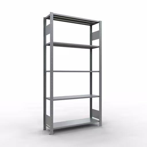 Grundregal, Fachbodenregal Stecksystem MULTIplus85, 2000 x 1000 x 300 mm (HxBxT), 5 Fachböden, Längenriegel, verzinkt von der Marke Schulte Lagertechnik Grundregal, Fachbodenregal Stecksystem MULTIplus85, 2000 x 1000 x 300 mm (HxBxT), 5 Fachböden, Längenriegel, verzinkt aus der Kategorie Grundregal mit der Artikelnummer 13130-LR