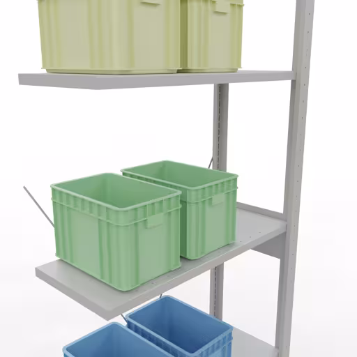 Zusatzbild des Artikels Anbauregal, Fachbodenregal Stecksystem MULTIplus150, 2500 x 750 x 300 mm (HxBxT), 6 Fachböden, Kreuzstrebe, RAL 7035 lichtgrau Zusatzbild des Artikels Anbauregal, Fachbodenregal Stecksystem MULTIplus150, 2500 x 750 x 300 mm (HxBxT), 6 Fachböden, Kreuzstrebe, RAL 7035 lichtgrau aus Anbauregal