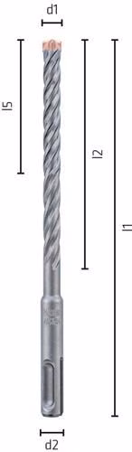 Hammerbohrersatz FORCE X 7-teilig X SDS-plus Kunststoff-Box ALPEN