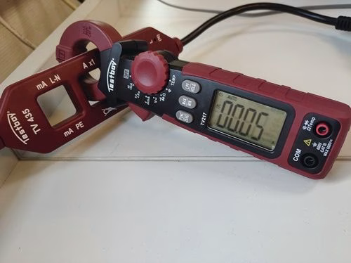 Leckstromzange TV 217 Messbereich 1µA – 150A(AC) Zangenöffnung 27 mm TESTBOY