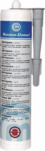 Adesivo e sigillante polimerico MD-MS, grigio, cartuccia da 440 g, marca MARSTON Cartuccia di adesivo e sigillante polimerico MARSTON MD-MS della categoria sigillanti con codice articolo 4000353462
