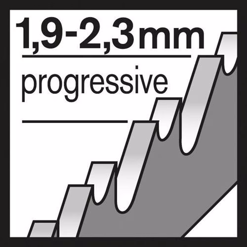 Stichsägeblatt T 118 B Gesamtlänge 92 mm Zahnteilung 1,9-2,3 mm HSS 100 Stück / Karte BOSCH