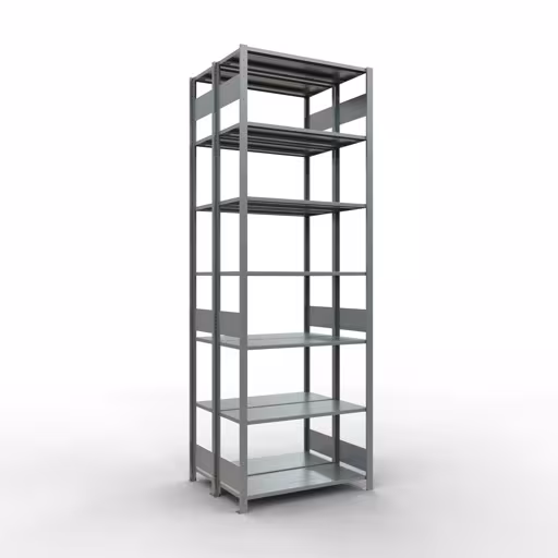 Grundregal, Doppelregal, Fachbodenregal Stecksystem MULTIplus150, 3000 x 1000 x (2x400) mm (HxBxT), 2x7 Fachböden, Längenriegel, verzinkt von der Marke Schulte Lagertechnik Grundregal, Doppelregal, Fachbodenregal Stecksystem MULTIplus150, 3000 x 1000 x (2x400) mm (HxBxT), 2x7 Fachböden, Längenriegel, verzinkt aus der Kategorie Doppelregale mit der Artikelnummer 17842