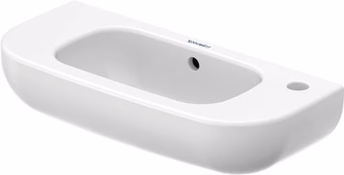 Lavabo D-Code blanc 500x220mm 1 trou de robinetterie, avec trop-plein DURAVIT de la catégorie lavabos et meubles sous-vasque, référence 6000400709