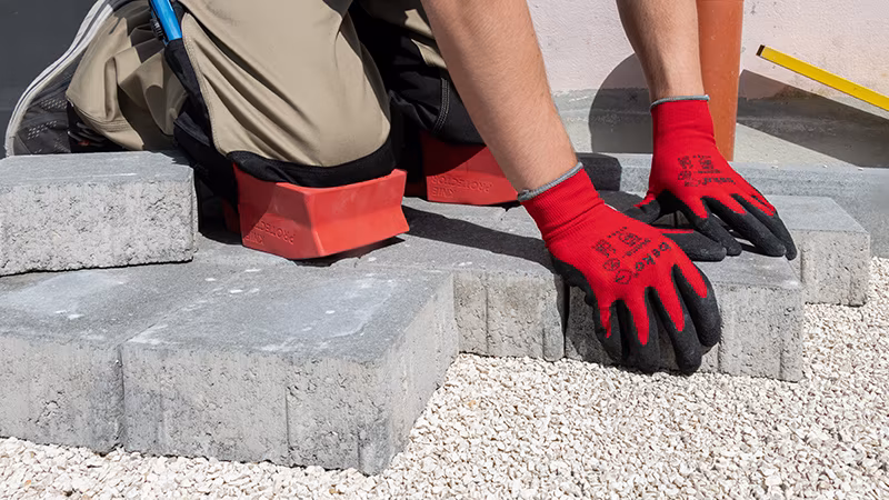 Protection Ergo Knieschoner Bekleidung, Handschuh, Person, Konstruktion