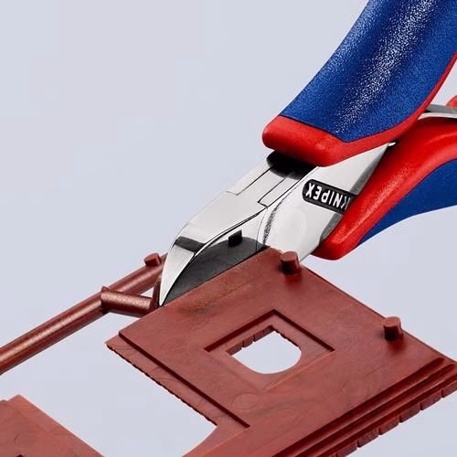 Detailbild 3977202 Elektronikseitenschneider Länge 115mm Form 2 Facette nein 2K-Hülle spiegelpoliert KNIPEX