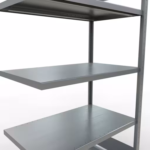 Abbildung Nr 10 des Artikels Anbauregal, Fachbodenregal Stecksystem MULTIplus250, 2000 x 1000 x 600 mm (HxBxT), 5 Fachböden, Längenriegel, verzinkt aus der Produktgruppe Stecksystem von der Marke Schulte Lagertechnik