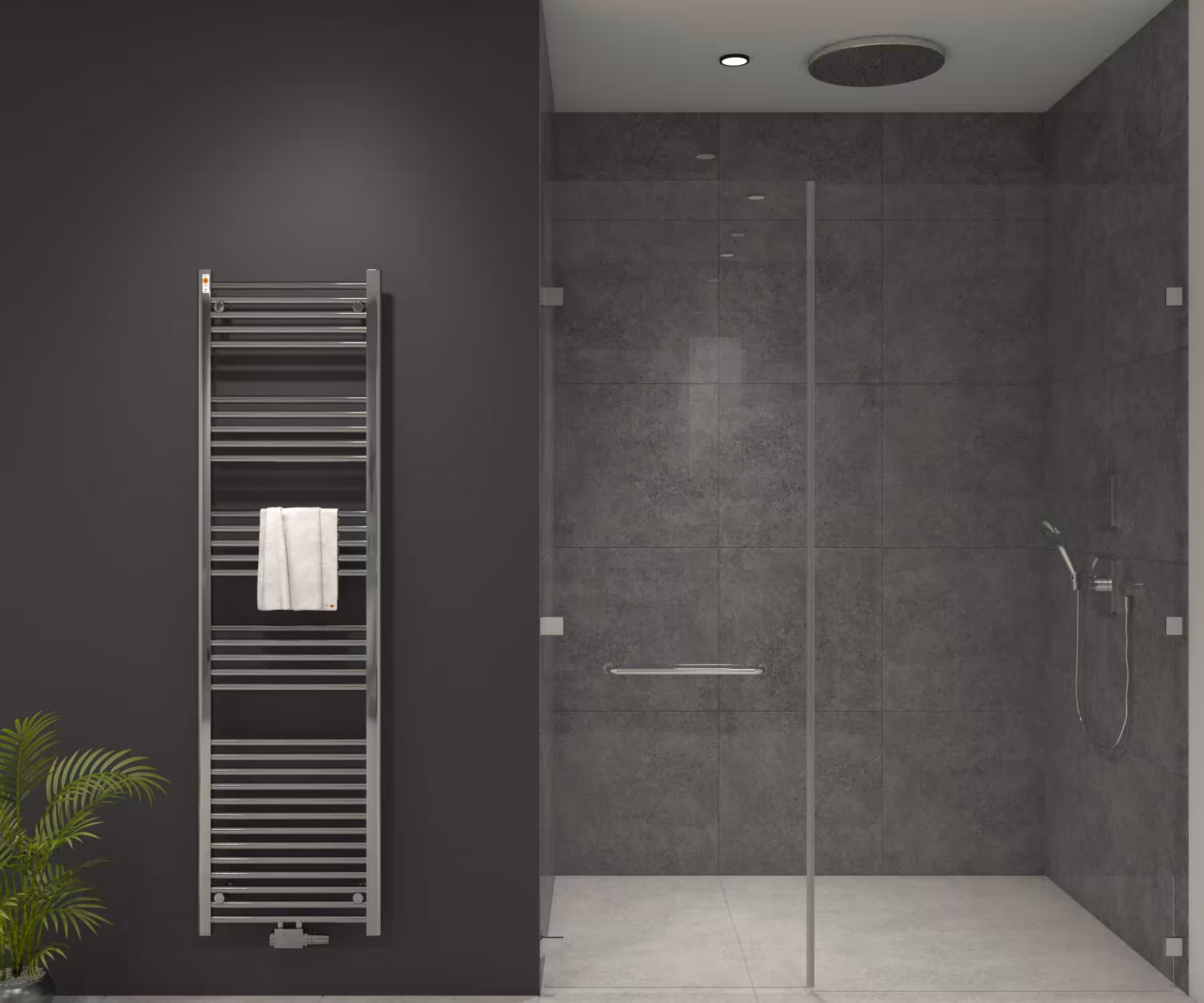 MERT Badheizkörper Chrom gerade, Mittelanschluss Typ Größe: 500x1800 mm aus der Kategorie Bad-Heizkörper mit der Artikelnr. 3-50x180-M