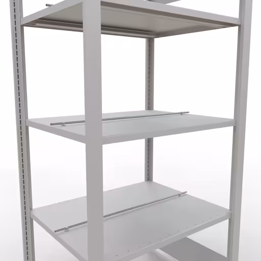 Abbildung Nr 11 des Artikels Grundregal, Büro-Fachbodenregal Stecksystem MULTIplus150, 1800 x 750 x 600 mm (HxBxT), 5 Fachböden, Längenriegel, mit Mittelanschlag, lichtgrau aus der Produktgruppe Büroregale von der Marke Schulte Lagertechnik
