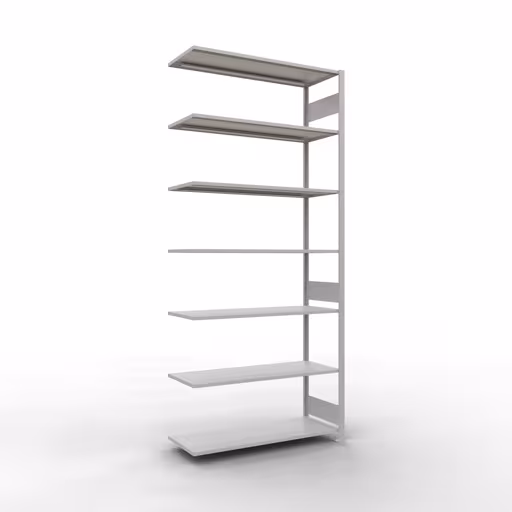 Anbauregal, Fachbodenregal Stecksystem MULTIplus150, 3000 x 1300 x 500 mm (HxBxT), 7 Fachböden, Längenriegel, RAL 7035 lichtgrau von der Marke Schulte Lagertechnik Anbauregal, Fachbodenregal Stecksystem MULTIplus150, 3000 x 1300 x 500 mm (HxBxT), 7 Fachböden, Längenriegel, RAL 7035 lichtgrau aus der Kategorie Anbauregal mit der Artikelnummer 32657-130-LR