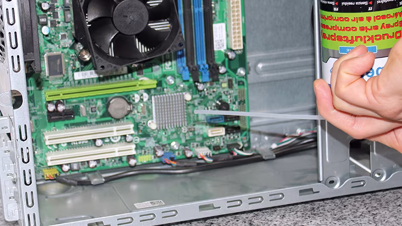 TecLine Druckluft-/Kältespray 400 ml Elektronik, Hardware, Computerausrüstung, Person, Computer