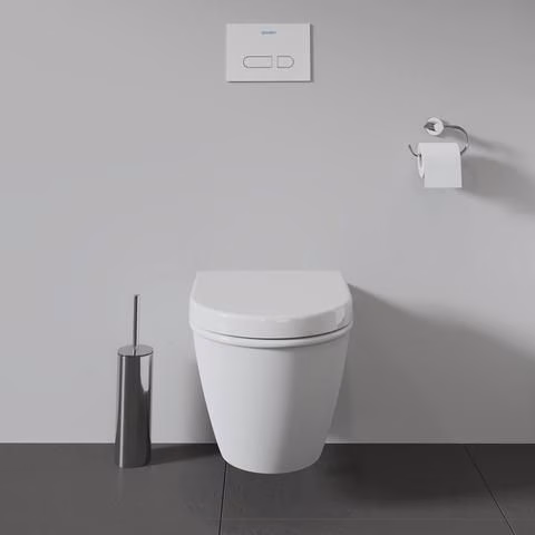 WC-Sitz mit SoftClose Scharniere Edelstahl, weiß Duravit