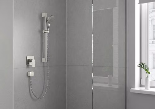 Schlauchanschluss FIXFIT SQUARE chrom mit Rückflussverhinderer HANSGROHE