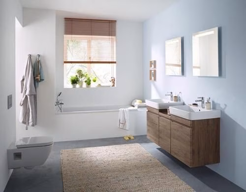Detailbild 3977769 Geberit Renova Plan Wand-WC Tiefspüler teilgeschlossene Form, Rimfree, weiß