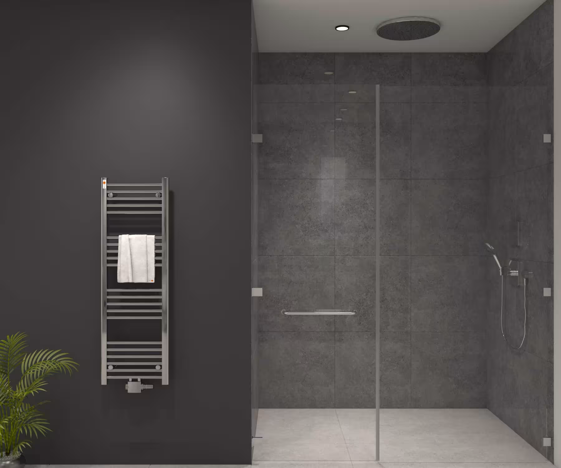 MERT Badheizkörper Chrom gerade, Mittelanschluss Typ Größe: 400x1200 mm aus der Kategorie Bad-Heizkörper mit der Artikelnr. 3-40x120-M