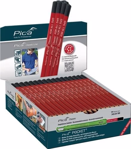 100 Stück - Markierstift Classic FOR ALL Länge 23 cm gespitzt PICA