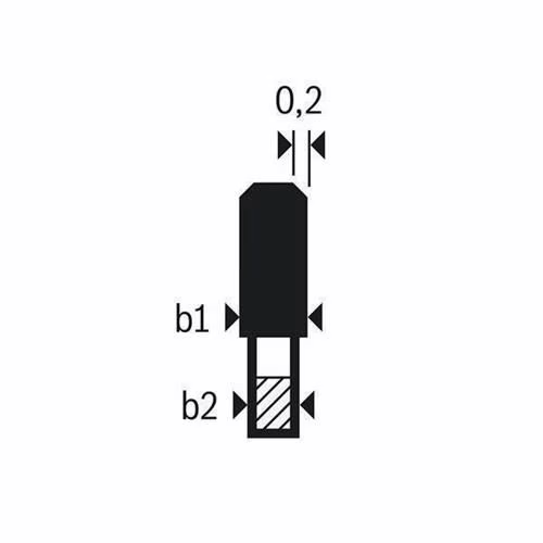 Kreissägeblatt Außendurchmesser 165 mm Zähne 4 TCG Bohrung 20 mm Schnittbreite 1,8 mm HM BOSCH