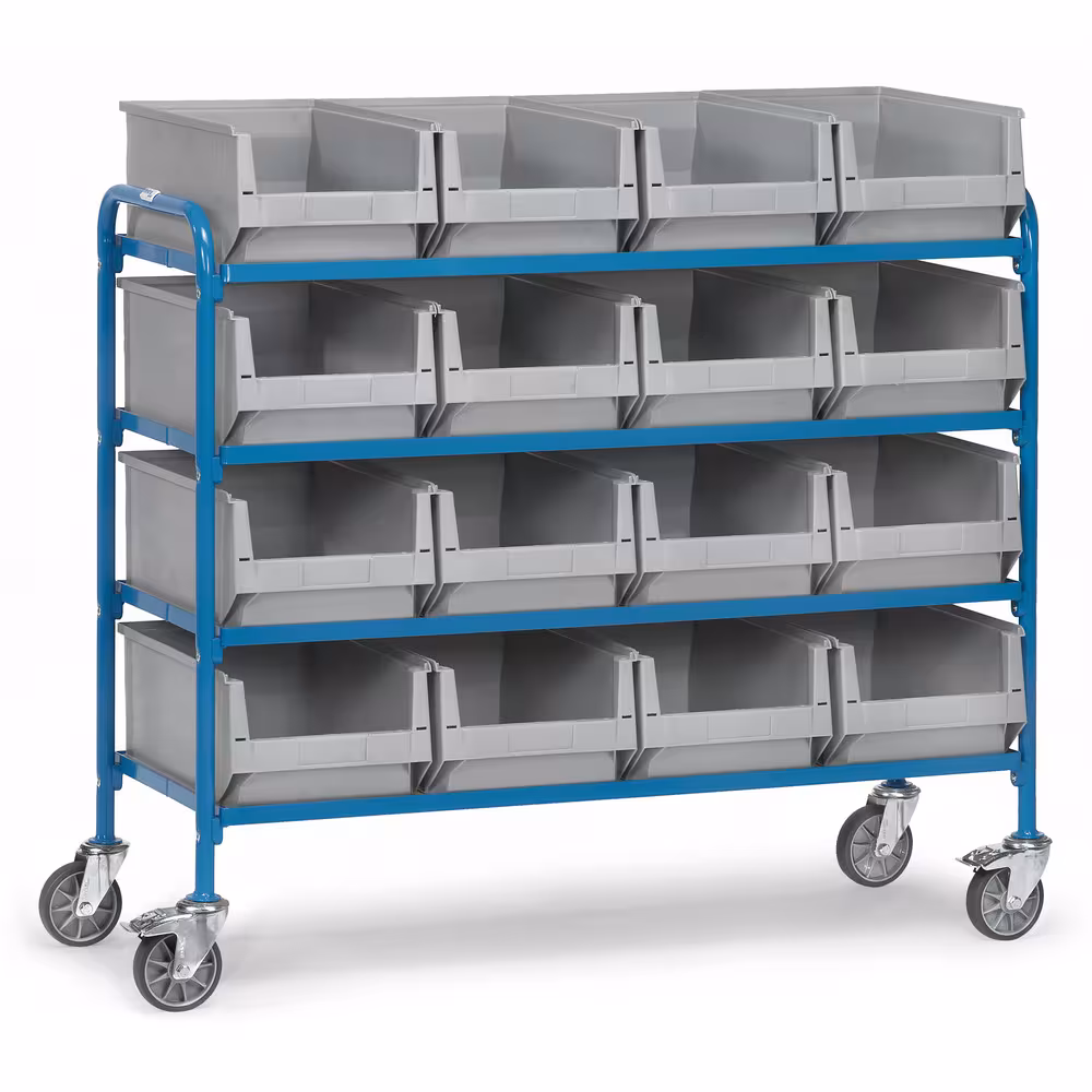 Beistellwagen 32951 - mit 16 Kästen von der Marke Fetra aus der Produktreihe Transportsysteme