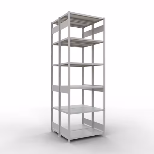 Grundregal, Doppelregal, Fachbodenregal Stecksystem MULTIplus250, 3000 x 1000 x (2x500) mm (HxBxT), 2x7 Fachböden, Längenriegel, RAL 7035 lichtgrau von der Marke Schulte Lagertechnik Grundregal, Doppelregal, Fachbodenregal Stecksystem MULTIplus250, 3000 x 1000 x (2x500) mm (HxBxT), 2x7 Fachböden, Längenriegel, RAL 7035 lichtgrau aus der Kategorie Doppelregale mit der Artikelnummer 33252