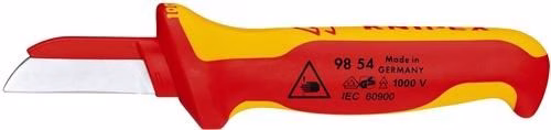 Kabelmesser Länge 190 mm Klingenlänge 50 mm Mehrkomponentengriff KNIPEX aus der Kategorie Messer, Cutter und Schaber mit der Artikelnr. 4000794991