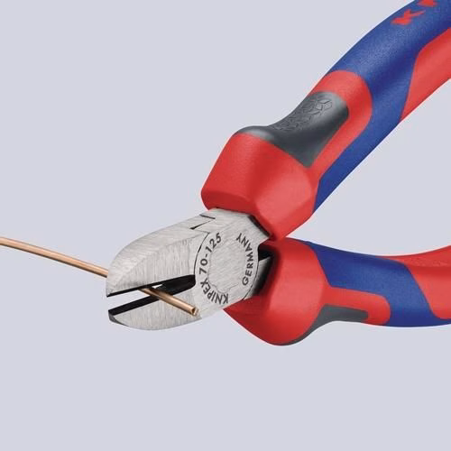 Seitenschneider Länge 125mm Kopf poliert Comfort-Griff max. 1,5mm KNIPEX