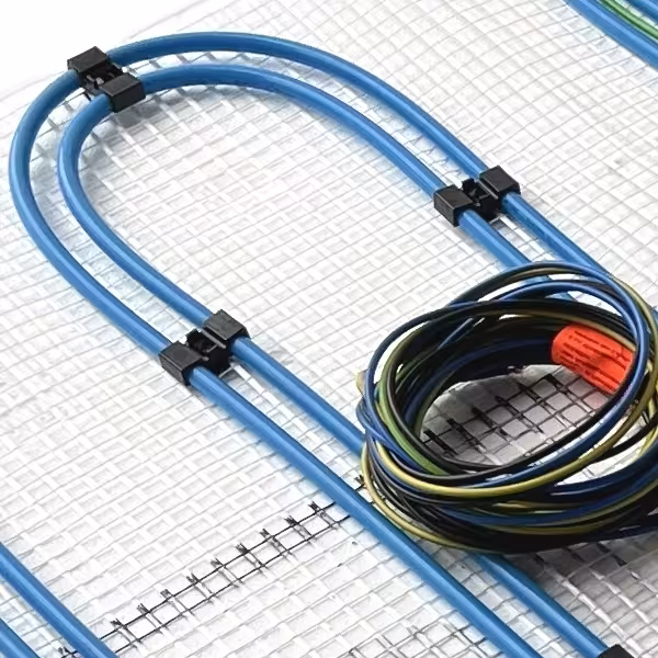 HoWaTech Duo Hybrid Warmwasser Elektro Fußbodenheizung | Set mit Heizmatte und Anschlußteilen Heizfläche 20m² von HoWaTech mit der Artikelnr. 14100200