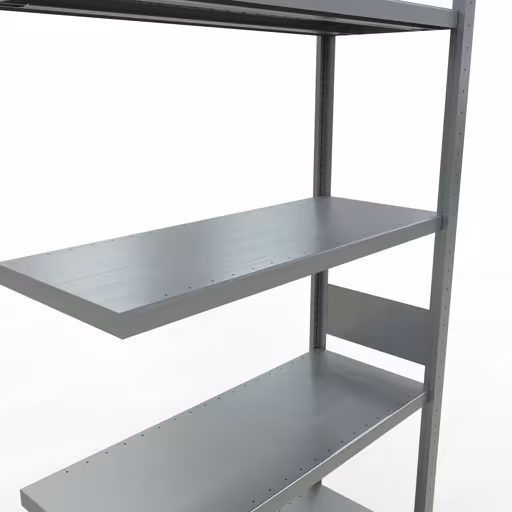 Abbildung Nr 12 des Artikels Anbauregal, Fachbodenregal Stecksystem MULTIplus330, 3000 x 1000 x 400 mm (HxBxT), 7 Fachböden, Längenriegel, verzinkt aus der Produktgruppe Stecksystem von der Marke Schulte Lagertechnik