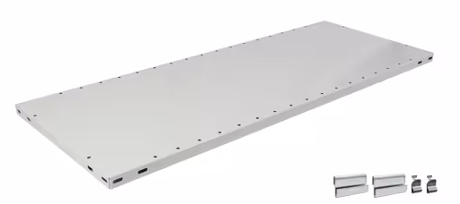 Zusatz-Fachboden B, 1000 x 300, RAL 7035 lichtgrau, inkl. 2 Aufhängekonsolen + 2 Fachbodenträger von der Marke Schulte Lagertechnik Zusatz-Fachboden B, 1000 x 300, RAL 7035 lichtgrau, inkl. 2 Aufhängekonsolen + 2 Fachbodenträger aus der Kategorie Eckregale mit der Artikelnummer 37230-B-ECK