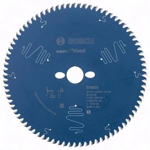 Kreissägeblatt Expert for Wood Außendurchmesser 254 mm Zähne 80 WZ Bohrung 30 mm Schnittbreite 2,6 mm von der Marke Bosch Kreissägeblatt Expert for Wood BOSCH aus der Kategorie Kreissägeblatt mit der Teilenummer 8000342205