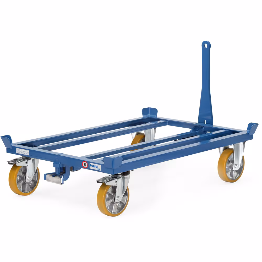 Zusatzbild des Artikels Paletten-Fahrgestell 22601 - als Routenzug für Flachpaletten und Gitterboxen im Euromaß, einfache seitliche Be- und Entladung mittels Gabelstapler Zusatzbild des Artikels Paletten-Fahrgestell 22601 - als Routenzug für Flachpaletten und Gitterboxen im Euromaß, einfache seitliche Be- und Entladung mittels Gabelstapler aus Paletten-Fahrgestelle