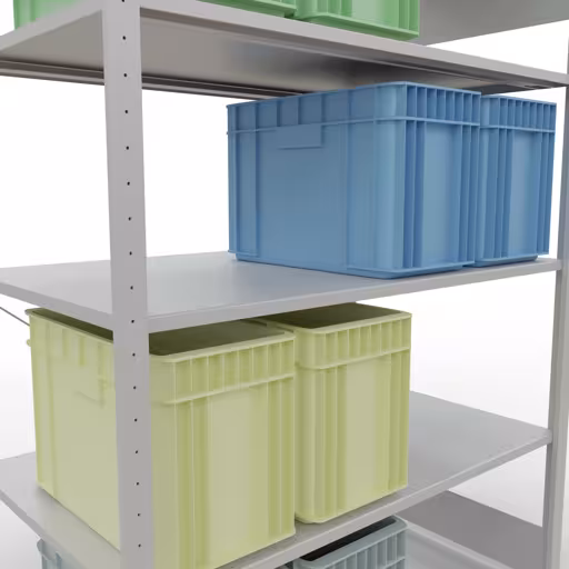 Zusatzbild des Artikels Stecksystem Grundregal 2000x1300x800 mm, Typ 150 kg, lichtgrau Zusatzbild des Artikels Stecksystem Grundregal 2000x1300x800 mm, Typ 150 kg, lichtgrau aus Grundregal