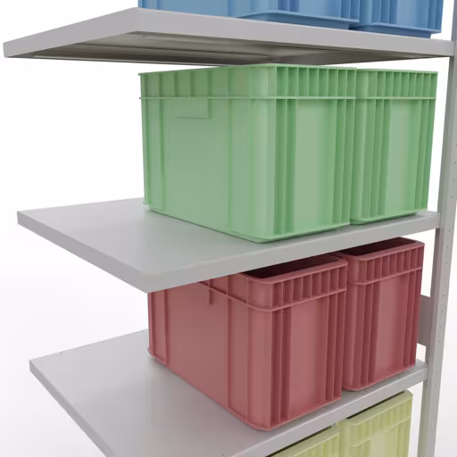 Produktbild Nr 13 des Artikels Anbauregal, Fachbodenregal Stecksystem MULTIplus330, 3000 x 1000 x 800 mm (HxBxT), 7 Fachböden, Längenriegel, RAL 7035 lichtgrau Abbildung Nr 13 des Artikels Anbauregal, Fachbodenregal Stecksystem MULTIplus330, 3000 x 1000 x 800 mm (HxBxT), 7 Fachböden, Längenriegel, RAL 7035 lichtgrau aus der Produktgruppe Stecksystem von der Marke Schulte Lagertechnik