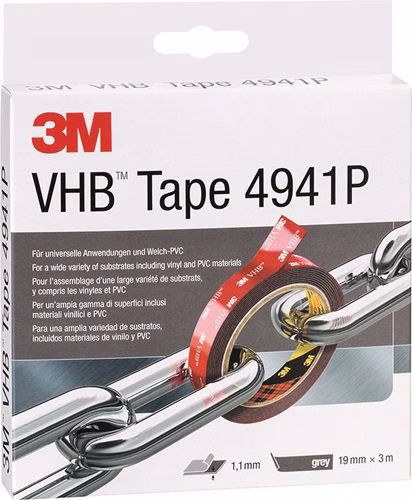 Montageband VHB Tape 4941P grau Länge 3 m Breite 19 mm Rolle 3M von der Marke 3m Montageband VHB Tape 4941P grau Länge 3 m Breite 19 mm Rolle 3M aus der Kategorie Klebebänder und Dichtbänder mit der Teilenummer 4000310005
