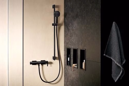 Hansgrohe doucheset PULSIFY SELECT 105 3 straalsoorten Relaxatie douchestang 900 millimeter mat zwart