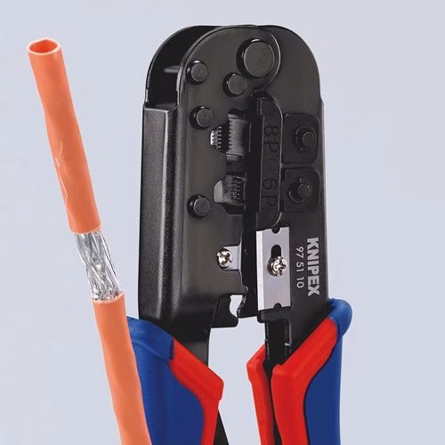 Crimpzange für Westernstecker Länge 190 mm KNIPEX