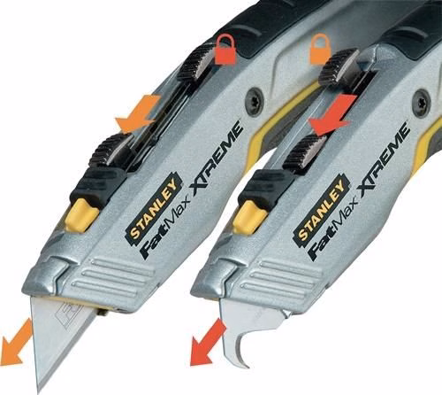 Detailbild 4021619 Universalmesser FATMAX® PRO 2-IN-1 Gesamtlänge 180mm einziehbar SB-verpackt STANLEY