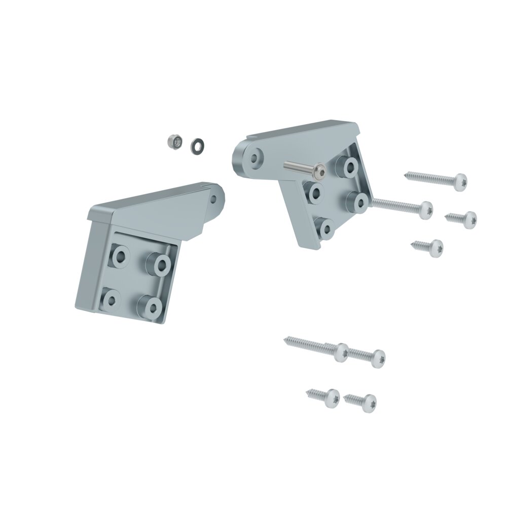 Munk Ersatzscharnier-Set für Stufen-Stehleitern beidseitig begehbar aus Aluminium von Günzburger Steigtechnik Munk Ersatzscharnier-Set für Stufen-Stehleitern beidseitig begehbar aus Aluminium aus der Kategorie Stehleitern mit der Artikelnr. 019296