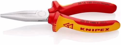Langbeckzange Gesamtlänge 160mm Form 1 Kopf verchromt lange flache Backen VDE Mehrkomponenten -Hüllen KNIPEX von der Marke Knipex Langbeckzange Gesamtlänge 160mm Form 1 Kopf verchromt lange flache Backen VDE Mehrkomponenten -Hüllen KNIPEX aus der Kategorie VDE-Zangen mit der Teilenummer 4000810279