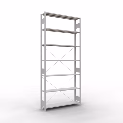 Stecksystem Grundregal 3000x1300x300 mm, Typ 150 kg, lichtgrau von der Marke Schulte Lagertechnik aus der Produktreihe Stecksystem