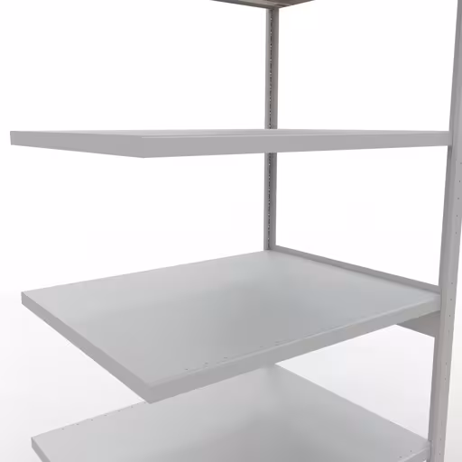 Produktbild Nr 13 des Artikels Anbauregal, Fachbodenregal Stecksystem MULTIplus330, 2500 x 1000 x 800 mm (HxBxT), 6 Fachböden, Längenriegel, RAL 7035 lichtgrau Abbildung Nr 13 des Artikels Anbauregal, Fachbodenregal Stecksystem MULTIplus330, 2500 x 1000 x 800 mm (HxBxT), 6 Fachböden, Längenriegel, RAL 7035 lichtgrau aus der Produktgruppe Stecksystem von der Marke Schulte Lagertechnik