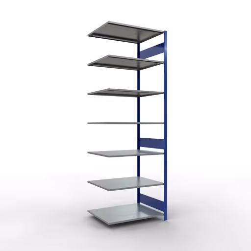 Anbauregal, Fachbodenregal Stecksystem MULTIplus150, 3000 x 1000 x 800 mm (HxBxT), 7 Fachböden, Längenriegel, RAL 5010 enzianblau/verzinkt von der Marke Schulte Lagertechnik Anbauregal, Fachbodenregal Stecksystem MULTIplus150, 3000 x 1000 x 800 mm (HxBxT), 7 Fachböden, Längenriegel, RAL 5010 enzianblau/verzinkt aus der Kategorie Anbauregal mit der Artikelnummer 12787-LR-B